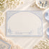 Bellflower B5 horizontal lined notepad with hand-drawn blue floral border