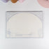 Horizontal lined Bellflower B5 notepad page with blue floral frame - Miouva