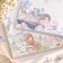 Close-up of Blooming Days hand-drawn watercolour illustrations on A5 grid notepads