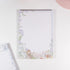 Blooming Days A5 Notepad variant featuring hand-drawn hyacinth and tulip floral artwork in spring colours - Miouva