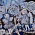 Close-up of Blue Angel PET Tape featuring two hand-drawn cherubs with rainbow iridescent glow - Miouva