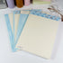 Summer Beach B5 notepad with blue coastal lined and grid layouts