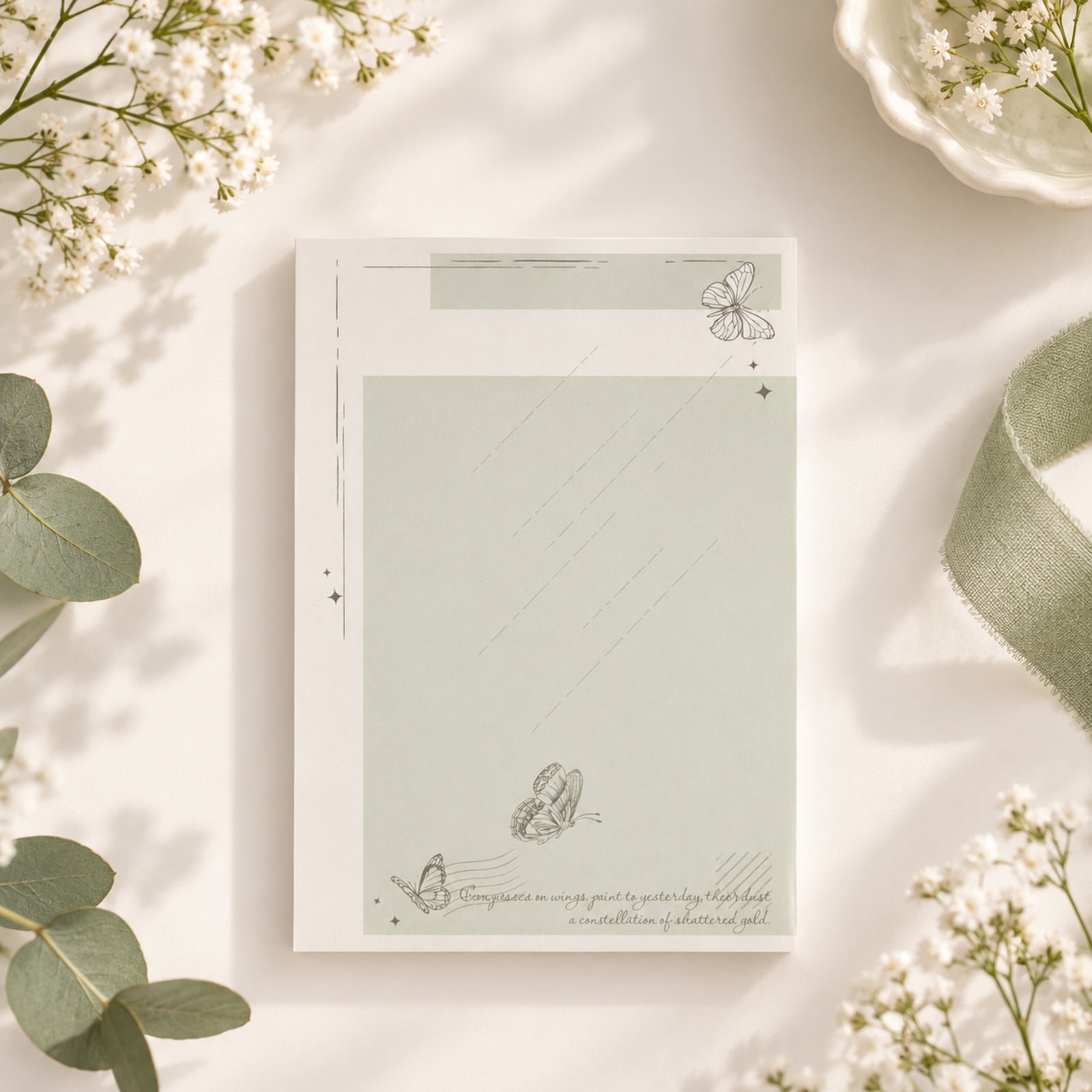 Butterfly Dreams Moonlight Flight A6 notepad