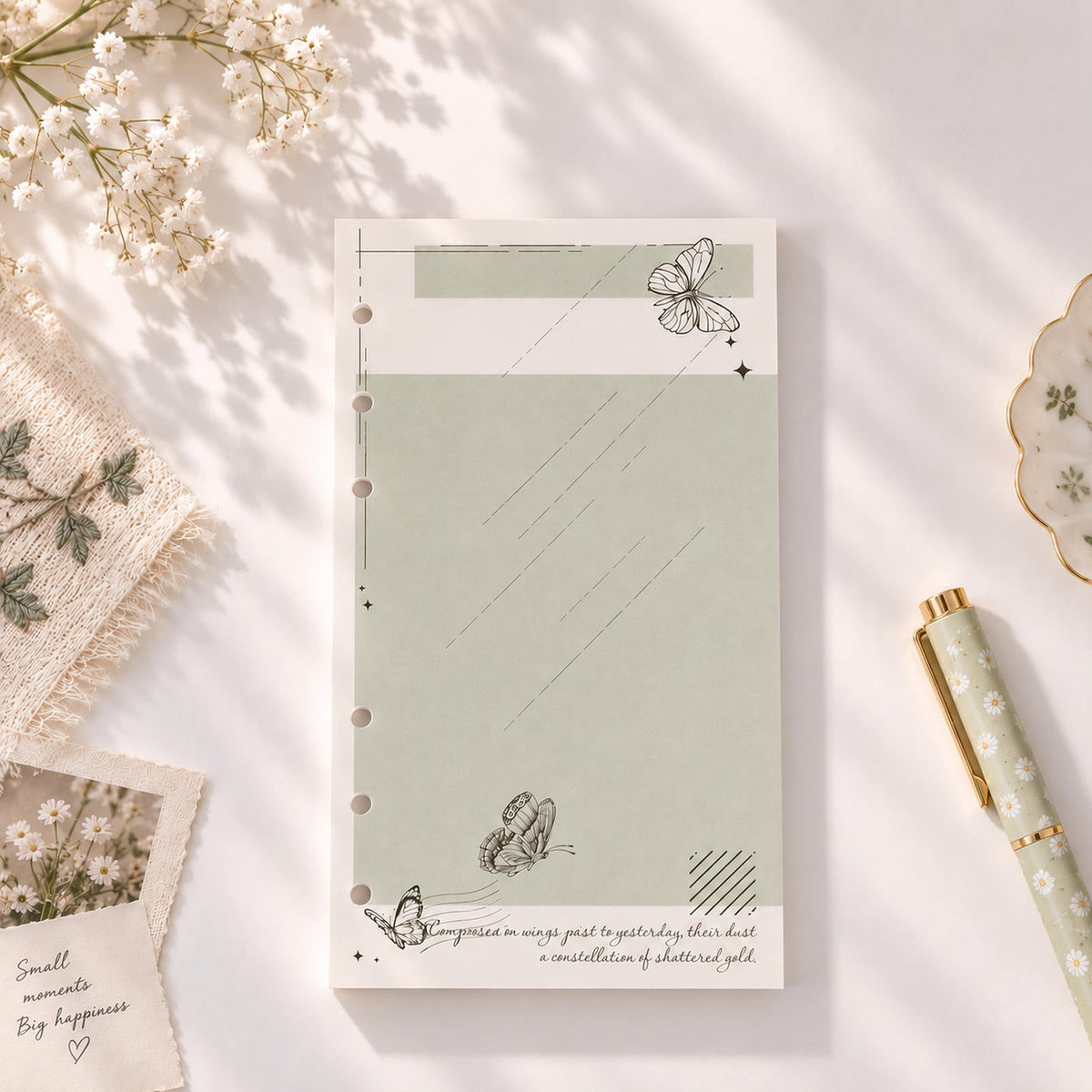 Recharge d’agenda Personal Butterfly Dreams Moonlight Flight