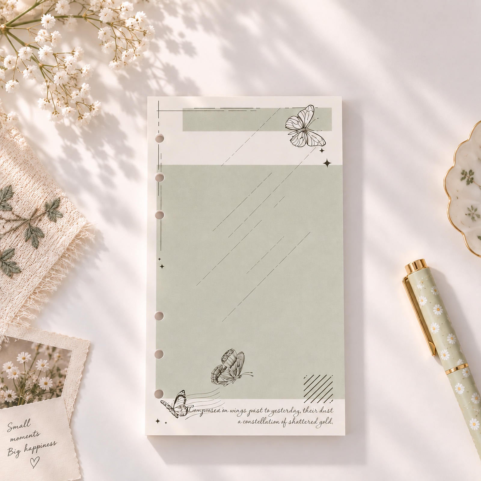 Butterfly Dreams Moonlight Flight personal planner refill