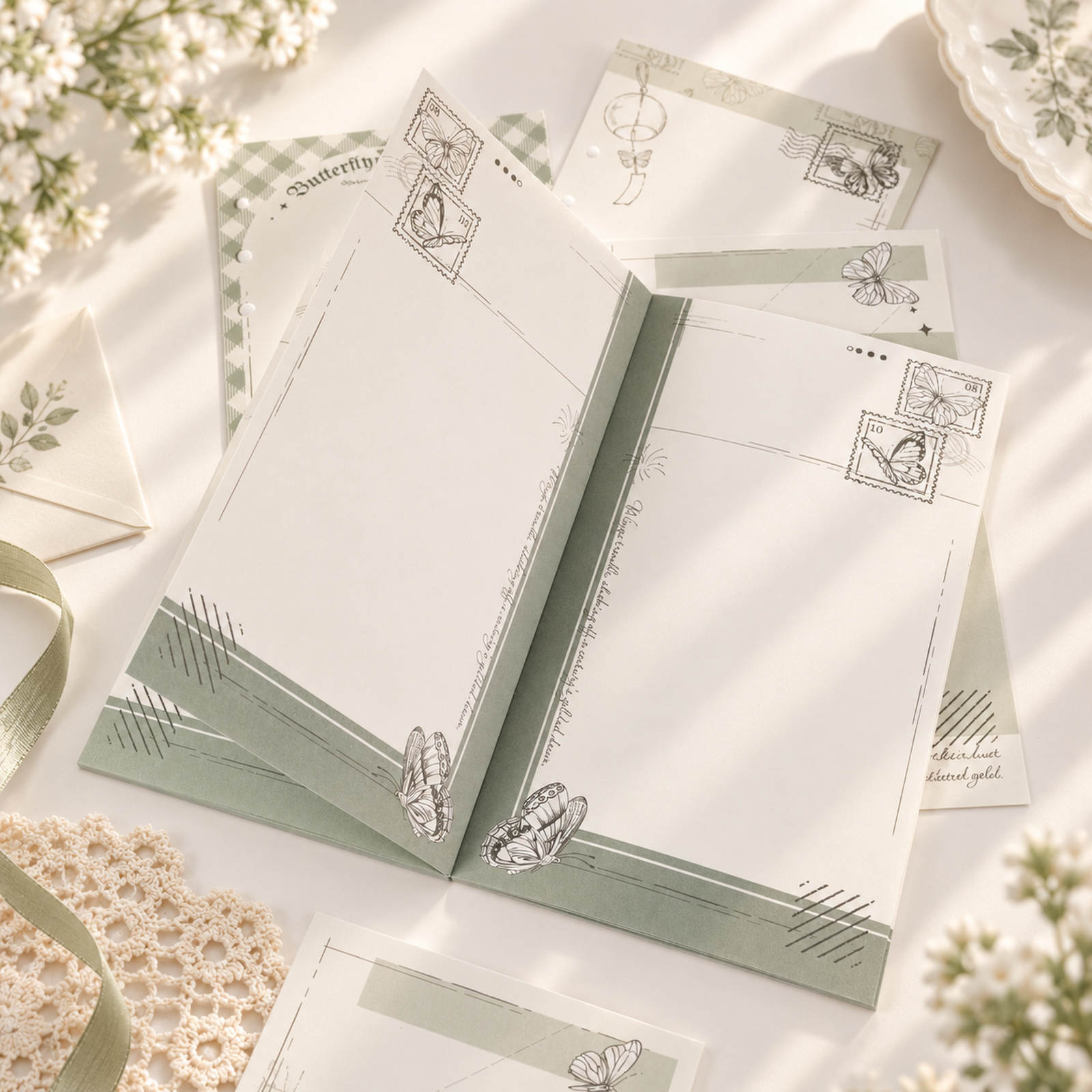 Butterfly Dreams Personal planner refills with butterfly illustrations
