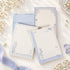 Blocs-notes A6 Butterfly & Flower avec motifs floraux et papillons bleu tendre