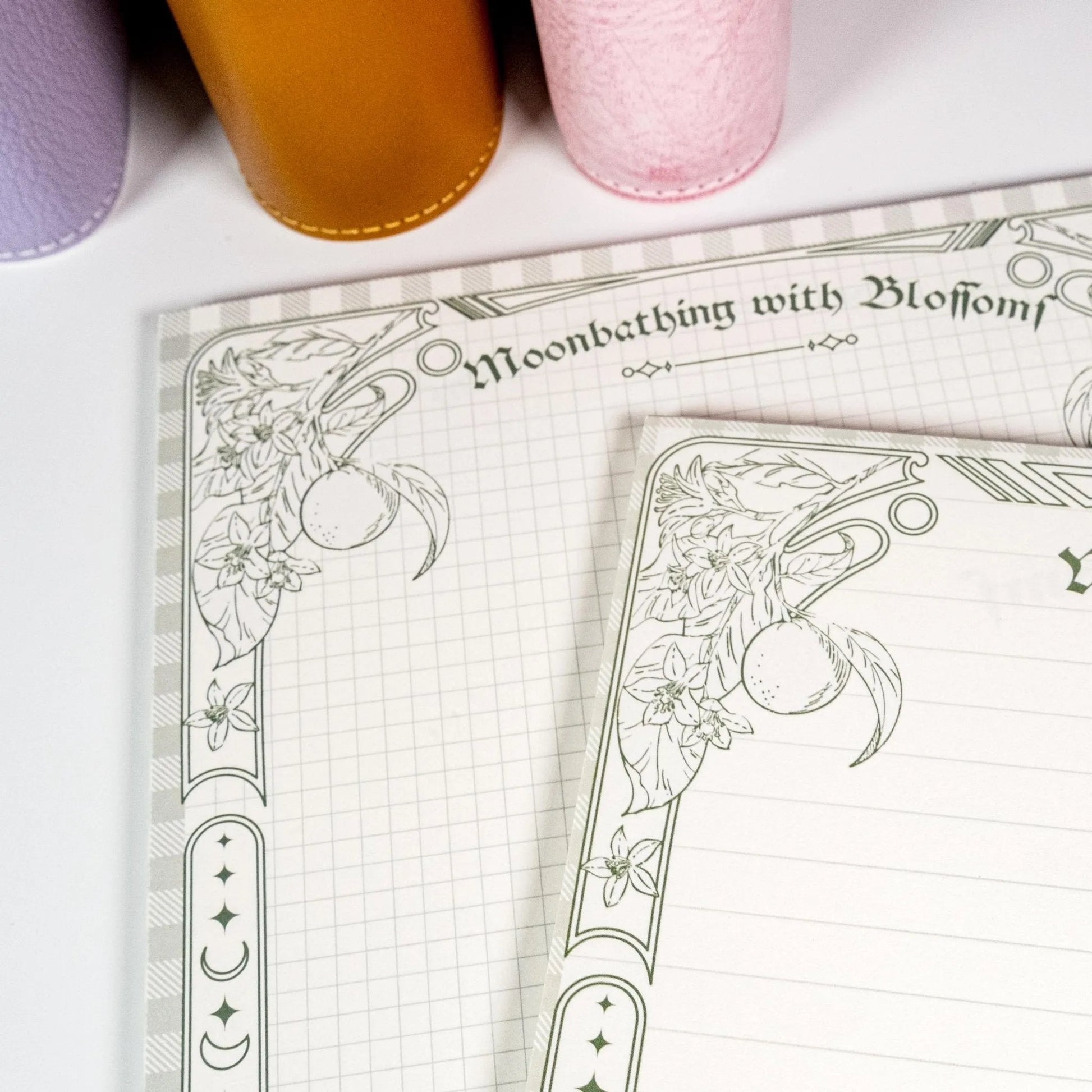 Hand-drawn Floral Yuzu Blossom B5 Notepad - Solkatt