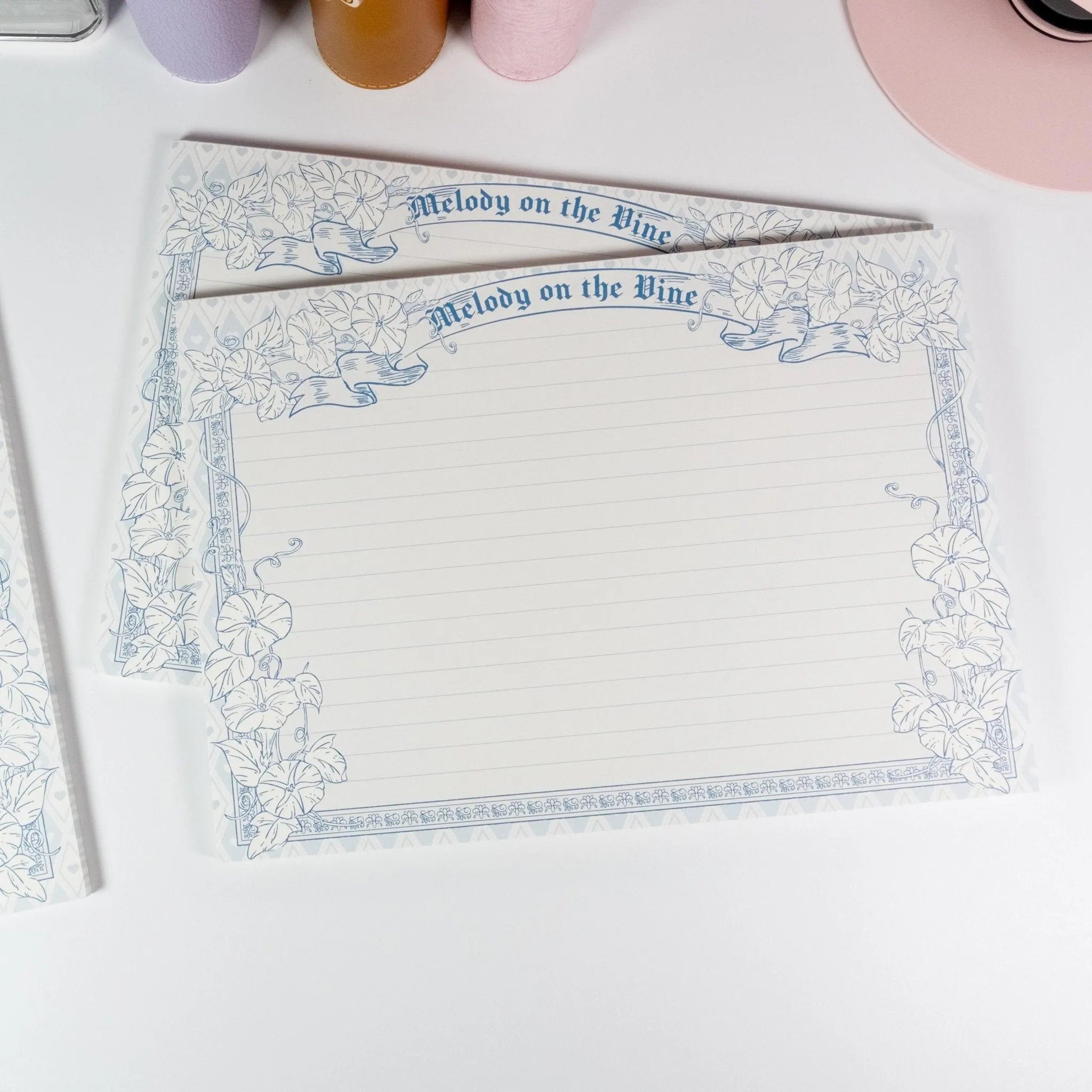 Hand-Drawn Morning Glory B5 Notepad - Solkatt