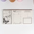 Lilith’s Stamp Memo Pad variant with butterfly motif and elegant linework on cream paper - Miouva