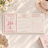 Bloc mémo Lilith’s Stamp à la bougie rose, avec trois sections détachables