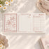 Bloc mémo vintage Lilith’s Stamp à la fraise, en trois sections détachables