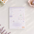 Little Chirp A6 notepad with Bordeaux Wine illustrated design