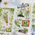 Close-up of Lucky Clover PET Tape showing green and yellow clovers with soft watercolour texture - Miouva