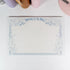 Horizontal lined variant of Morning Glory B5 notepad displayed on desk - Miouva