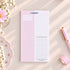 Pink & Ink Personal notepad with pink and black schedule layout