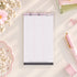 Pink & Ink Personal notepad with pink and black checklist layout