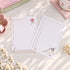 Rose and Notepad pocket planner refill with writing layout