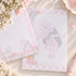 Bouquet Girl Pink Primrose Pocket memo pad with hand-drawn floral design
