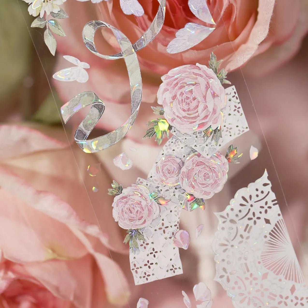Soft Weave Floral & Lace PET Tape - Solkatt