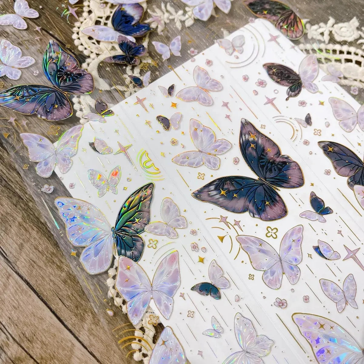 Purple Butterfly Bloom PET Tape - Solkatt