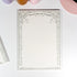 Vertical grid variant of Yuzu Blossom B5 notepad featuring hand-drawn yuzu flower motif - Miouva